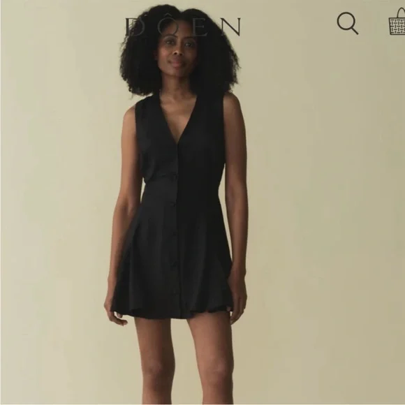 Aubrey linen mini dress - Picture 1 of 5
